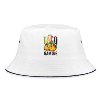 Let's Taco Bout Gaming Geek - Bucket Hat - white/navy - Front