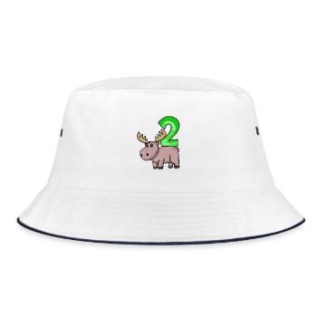 2 ans - 2 anniversaire - J’ai 2 ans - Bob - blanc/marine - Devant