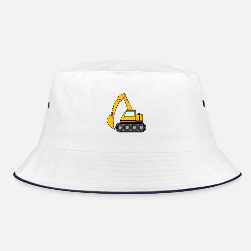 Löffelbagger Ausgräber Bagger Baumaschine Bucket Hat