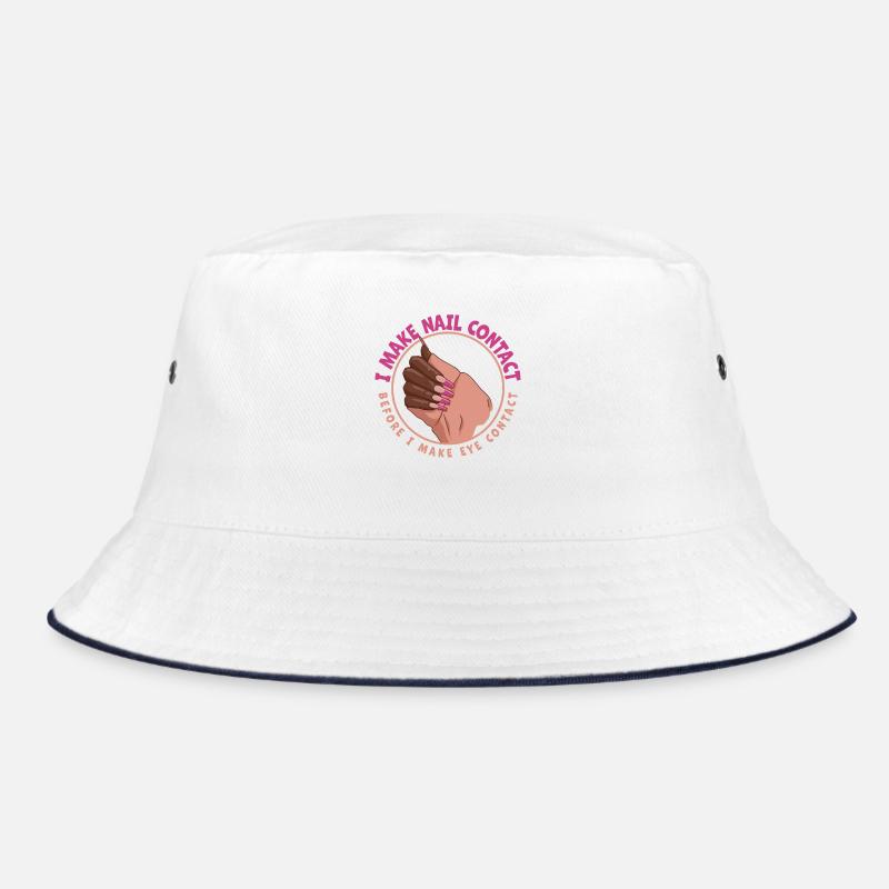 I make nail contact before nail tech Bucket Hat