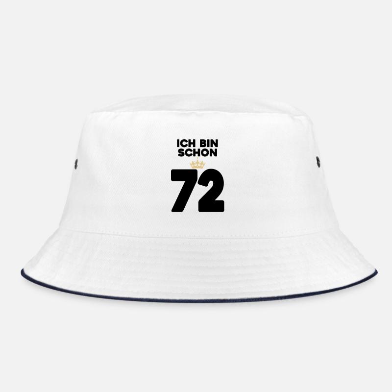 72 Geburtstag - 72 Jahre mit Krone Bucket Hat