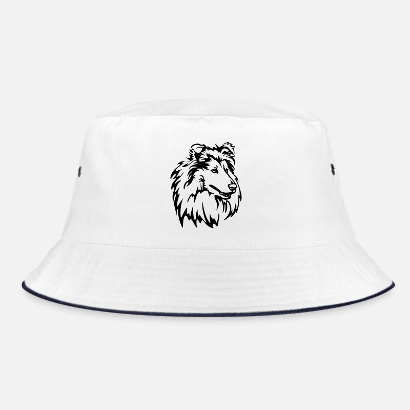 Collie Kopf Bucket Hat
