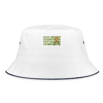 Have a corntastic day - Bucket Hat - white/navy - Front