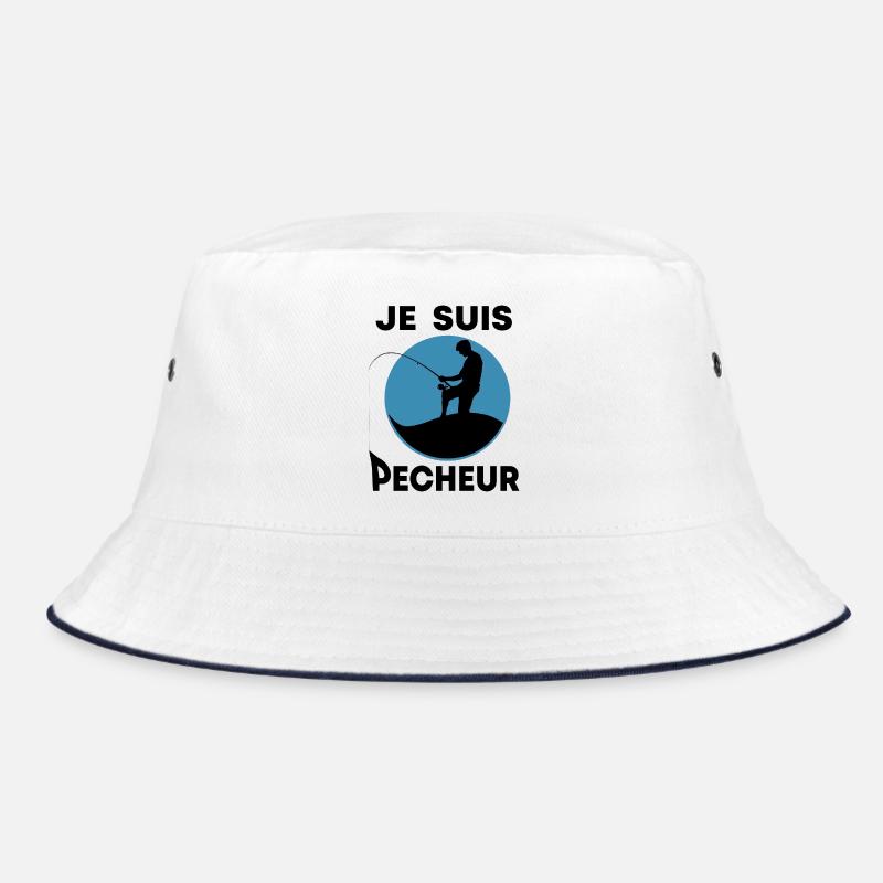 Je suis pêcheur - Bob - blanc/marine