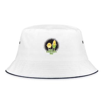 Have a corntastic day - Bucket Hat - white/navy - Front