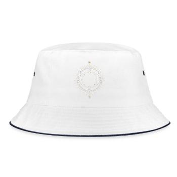Sun Ring Circuit Design - Bucket Hat - white/navy - Front