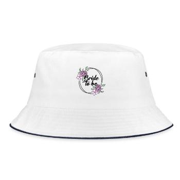 Bride Hen Party - Bride JGA - Bob - blanc/marine - Devant