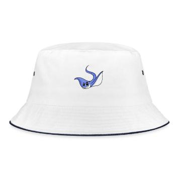 Stingray - Bucket Hat - white/navy - Front