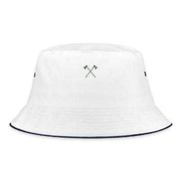 Axe crossed axes - Bucket Hat - white/navy - Front