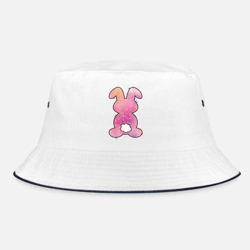 Leopard Pattern Rabbit Easter Bucket Hat