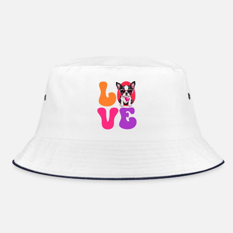 Hund Boston Terrier Bucket Hat