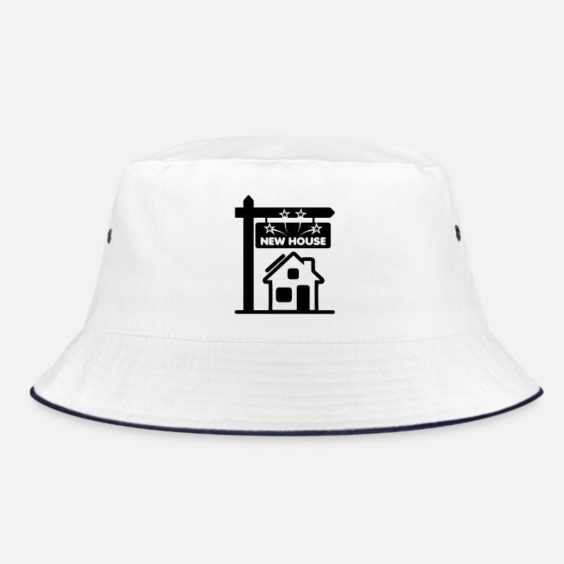 Transparentes Logo-Schild neues Haus " Bucket Hat