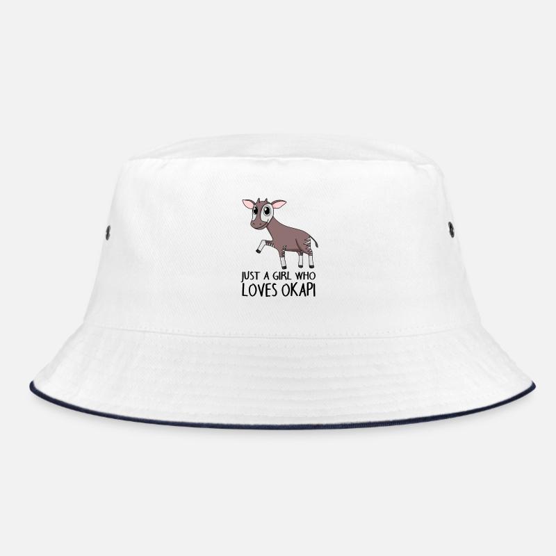 Okapi Girl Saying Bucket Hat