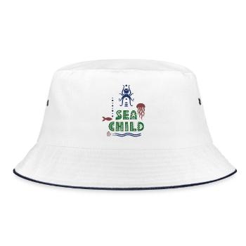 Design for divers - Bucket Hat - white/navy - Front