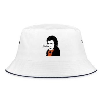 Beethoven - Bucket Hat - white/navy - Front