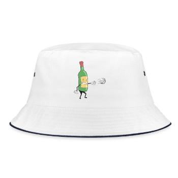 Boules de pétanque et vin Boules de boccia Tenue de pétanque - Bob - blanc/marine - Devant