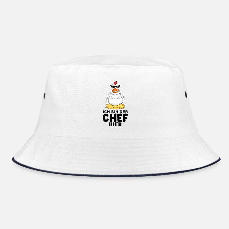 cooles Huhn Chef Spruch Bucket Hat