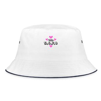 Tanzen Tanz Tanzkurs Rhythmus - Bucket Hat - Weiß/Navy - Vorne