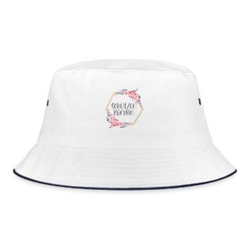 Schützenkönigin Schützenfest Schützin Geschenk - Bucket Hat - Weiß/Navy - Vorne
