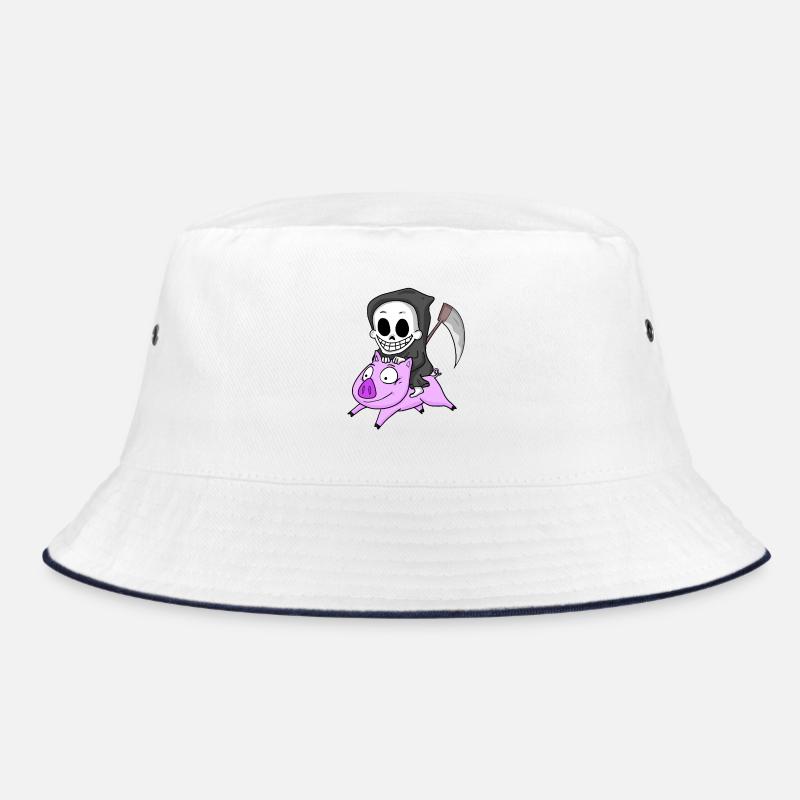 Grim Reaper Pig Bucket Hat