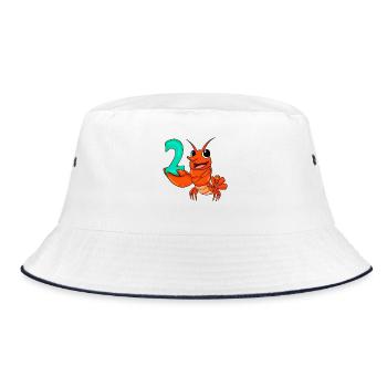 2 anniversaire 2 ans avec motif animal - deux - Bob - blanc/marine - Devant