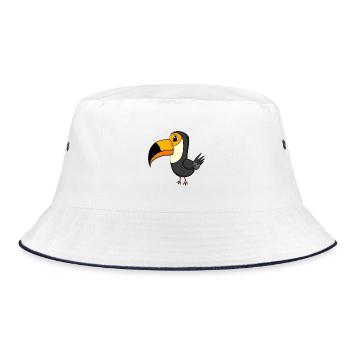 Toucans Bird Birds Motif - Bob - blanc/marine - Devant
