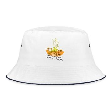 Soyez heureux, soyez heureux - Bob - blanc/marine - Devant