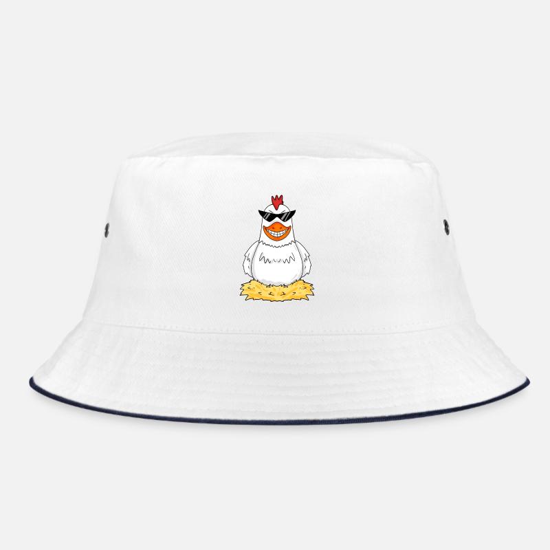 Hühner Huhn Hahn Hühnerbauer Hühnerstall Bucket Hat