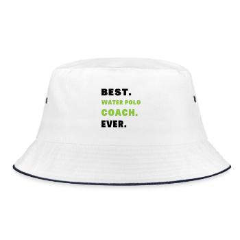 Meilleur Entraîneur Water-polo Humour Cadeau Coach - Bob - blanc/marine - Devant