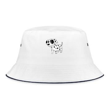 Chiens de race de chien dalmate - Bob - blanc/marine - Devant