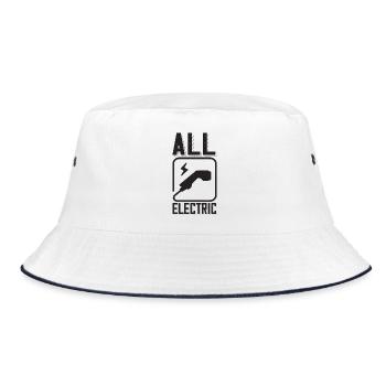 All Electric Supercharge - pour les fans de voitures électriques - Bob - blanc/marine - Devant