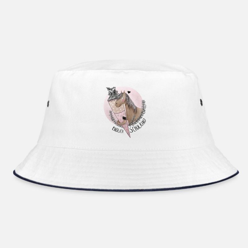 Endlich Schulkind Pferd mit Schultüte Bucket Hat