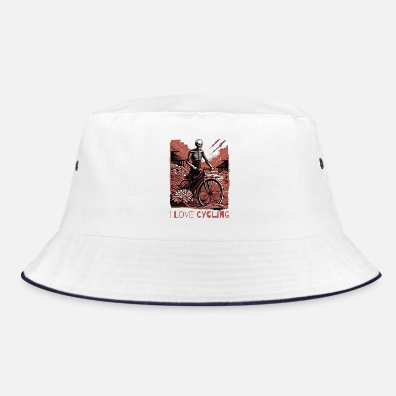 Ich liebe das Radfahren Bucket Hat
