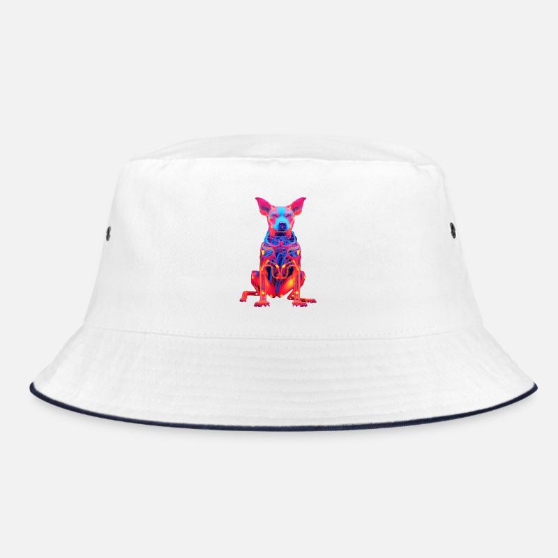 Chien néon avec design technique Bob