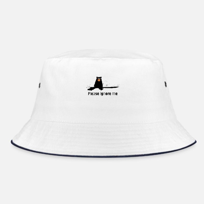 "Please Ignore Me": A Cute Bear Bucket Hat