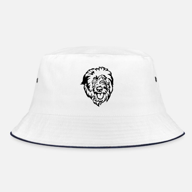 Irish Wolfhound Head Bucket Hat