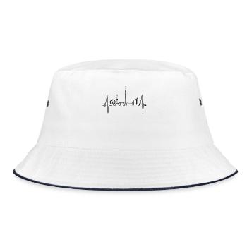 Tokyo Skyline Heartbeat Japan Heart I Love Tokyo - Bob - blanc/marine - Devant