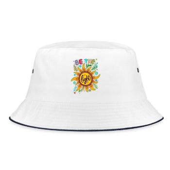 Be the Light - Bucket Hat - white/navy - Front
