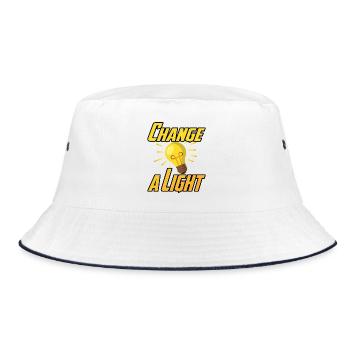 Change a Light - Bucket Hat - white/navy - Front