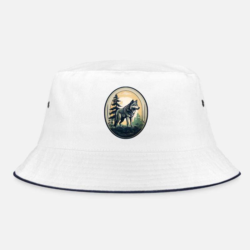 Waldbewohner Wolf Bucket Hat