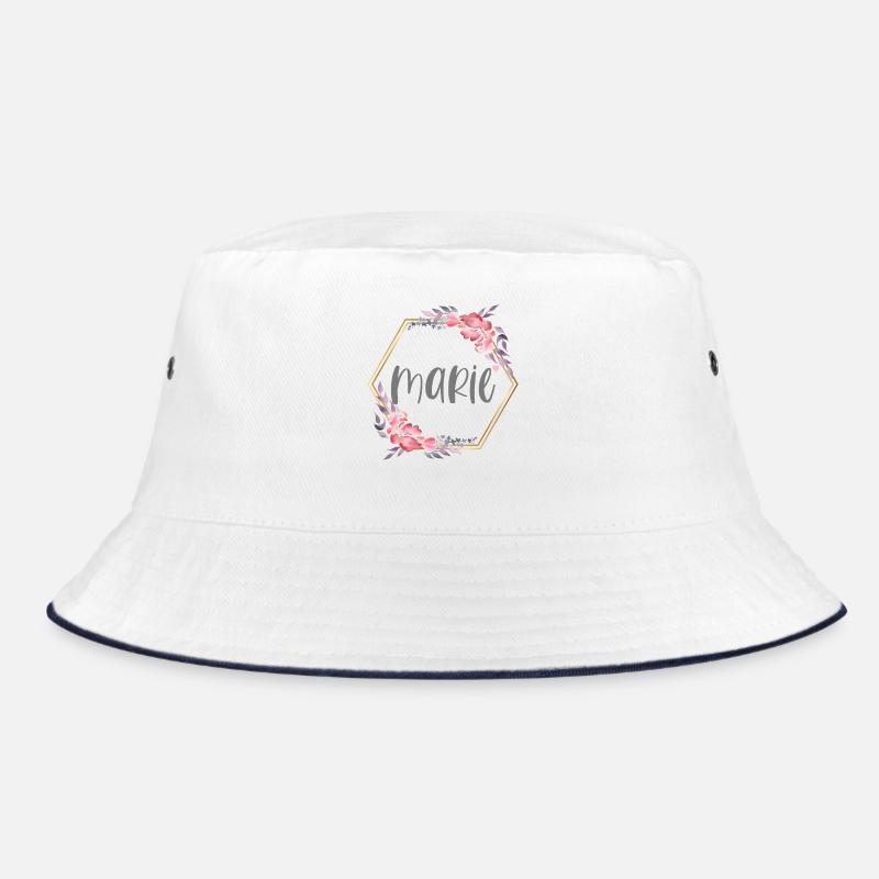 Marie fille nom cadeau de bébé - Bob - blanc/marine
