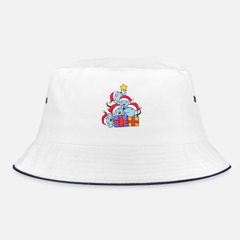 Mouse Tree Christmas Christmas Tree Bucket Hat