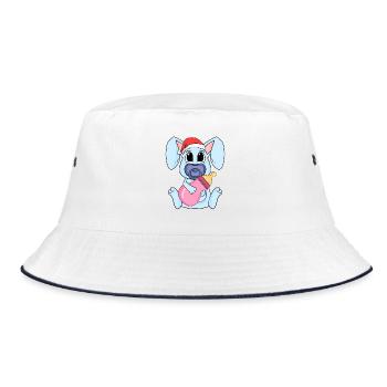 Noël Bébé Lapin - Bob - blanc/marine - Devant