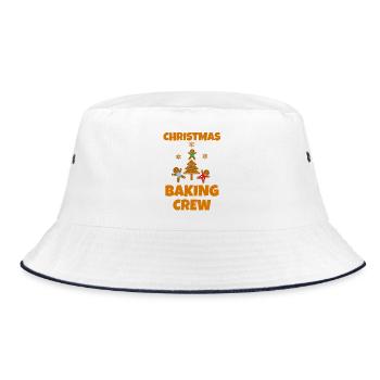 Frohe weihnachten Frohe weihnachten Frohe weihnach - Bucket Hat - Weiß/Navy - Vorne