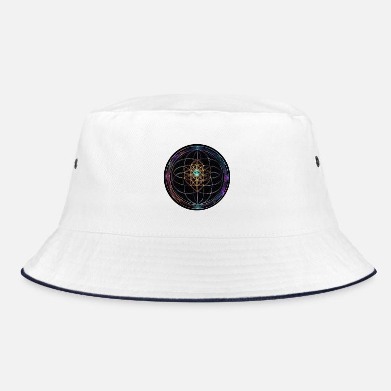Metatron Discs Mandala Glow Bucket Hat