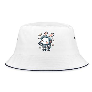 Lapin mignon, astronaute, lapin dans l’espace - Bob - blanc/marine - Devant