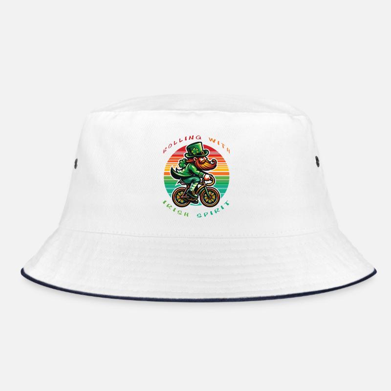 Leprechaun Cycling St. Patrick's Day Bucket Hat