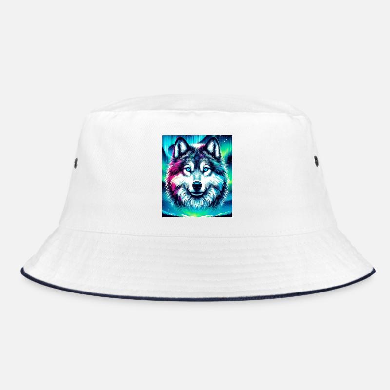 Wolf Husky Hund Bucket Hat
