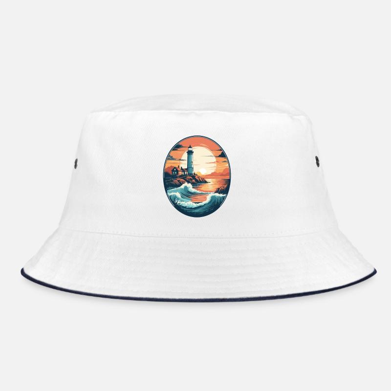 Coastal Lighthouse Bucket Hat