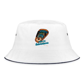 Sommer Camp Abenteuer genießen - Bucket Hat - Weiß/Navy - Vorne